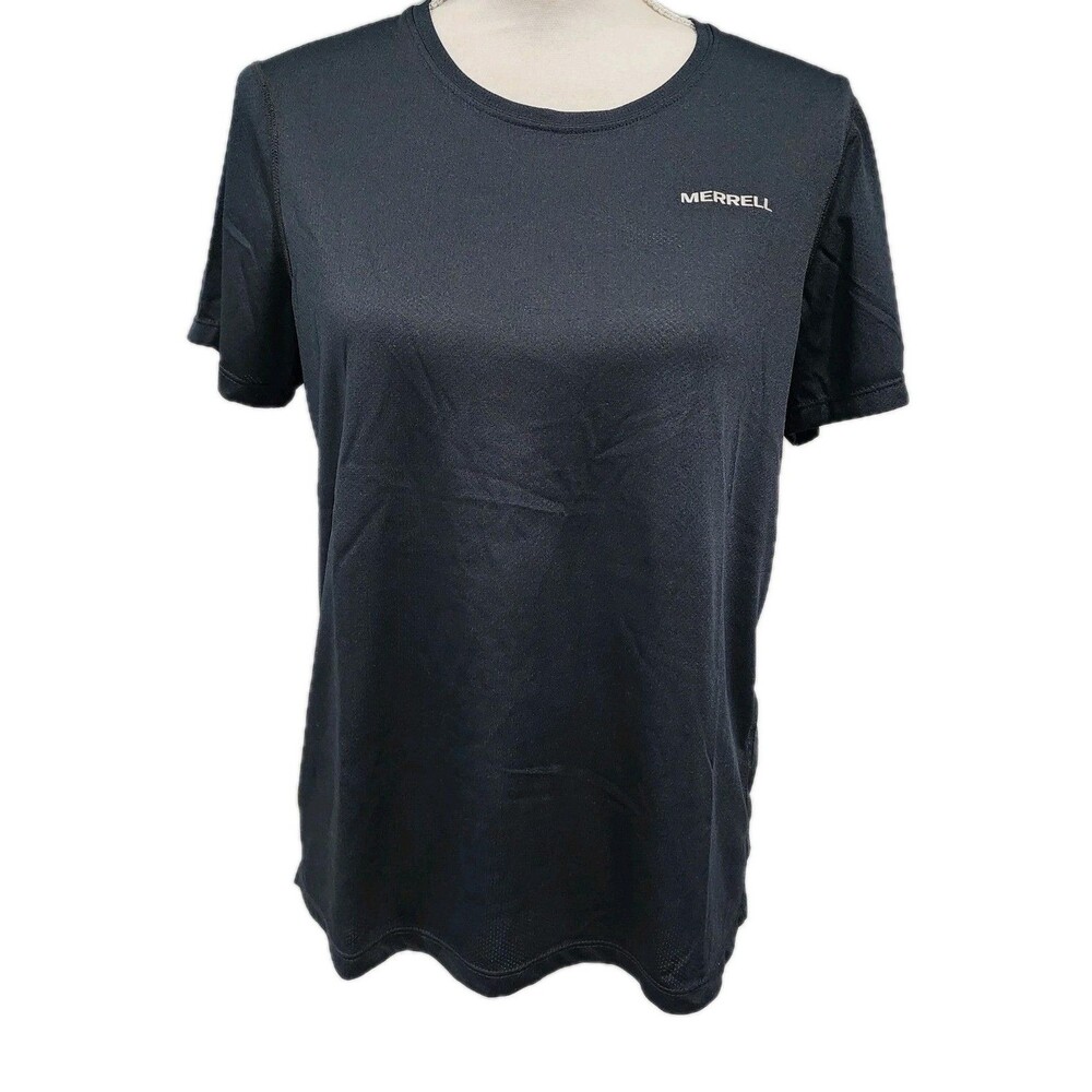 Merrell Shirt Womens Medium Short Sleeve Crew Neck Stretch Lightweight